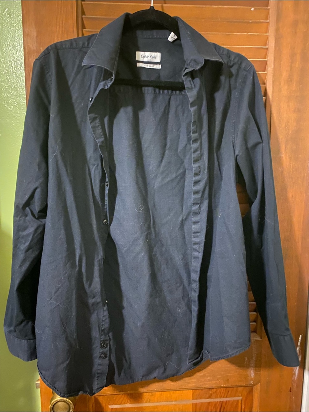 Calvin Klein Men's Black Button-Down Shirt